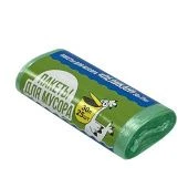Пакеты для мусора 30л 25шт Пеликан зеленые 1/90 (2А) 