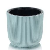 Линеа кашпо 2,3л d170 h147 серо-голубой 1/24 (ФлораПласт)