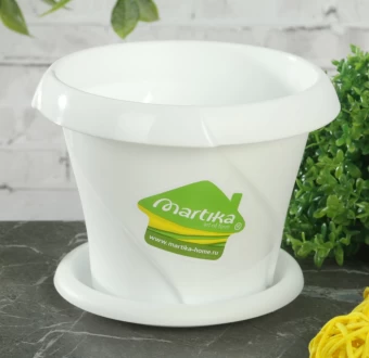 00044617_Флориана горшок с поддоном 0,7л d13,5 h10