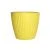 ЦБ-00007644_Эви VipSet горшок с дренажной системой 1,5л со вставкой 0,9л желтый d14 h12,8 1 15 (Сантино)