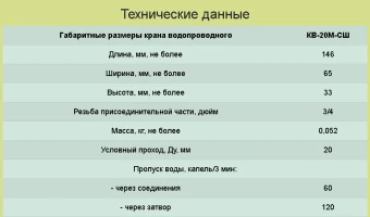 Кран водопроводный КВ-20М-СШ (Самара) (2)