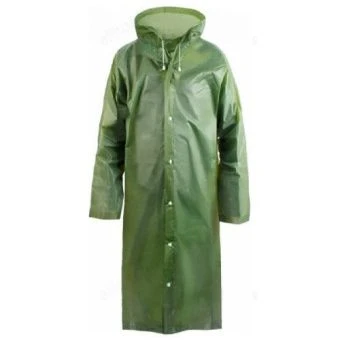 Дождевик прочный с застежками капюшоном рукавами 75 на 120