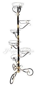 Подставка Вышка-6  на 6 цветов черная с золотом (ФД)