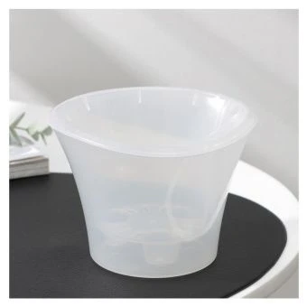 ЦБ-00015521_Лагуна кашпо со вставкой 0,6л d13см h9см прозрачный 124 (ФлораПласт)