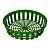 Корзина для луковичных круглая ЗЕЛЕНАЯ д30 см