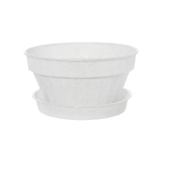 00017155_Виолетт Классик кашпо с поддоном 2л d20 h10,5 мраморный (Ангора) 1 60