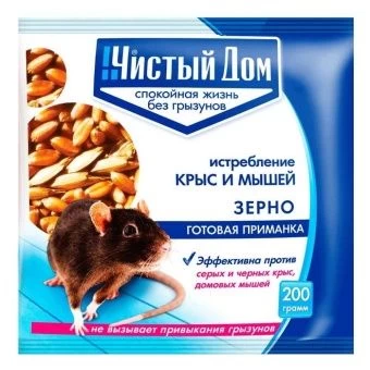 00004626_Чистый Дом зерно от крыс и мышей Форет 20