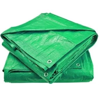 00033666_Тент тарпаулин зеленый серебро 6x10м 120г