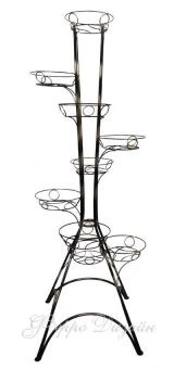 00027002_Подставка Башня-9  на 9 цветов черная с золотом (ФД)