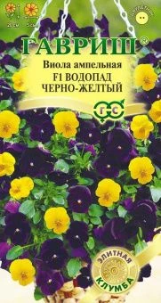 00020295_Виола Водопад ампельная черно-желтый (Гав