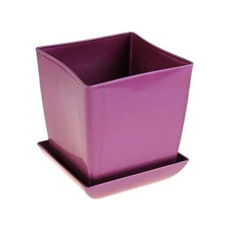 00008394_Горшок для цветов с поддоном 1,5л d130 h130 МегаПласт