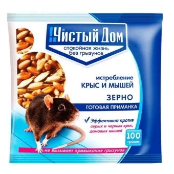 00004624_Чистый Дом зерно от крыс и мышей Форет 10