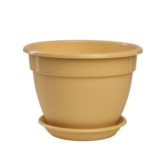 00028083_Антик горшок с поддоном 3,6л d22 h16 крем