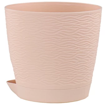 00033353_Блюз кашпо с поддоном 1,2л d14 h13см пудр