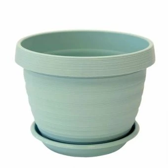 Толедо горшок с поддоном 3л d20 h15 мята (ТехПласт)