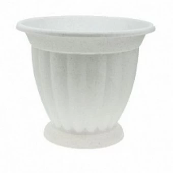 00009794_Гречинка кашпо на ножке 2л d20 h17 белый 