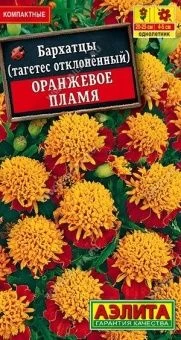 00030560_Бархатцы Оранжевое пламя отклоненные (Аэл