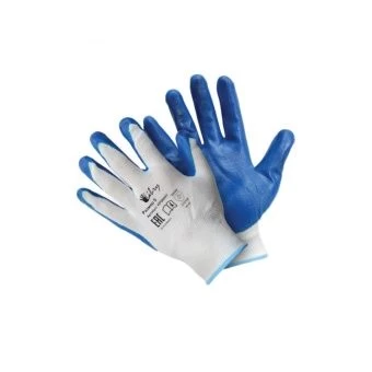 ЦБ-00005063_Перчатки Антискользящие полиэстер с нитриловым покрытием