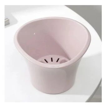 ЦБ-00015519_Лагуна кашпо со вставкой 0,6л d13см h9см бисквитный 124 (ФлораПласт)