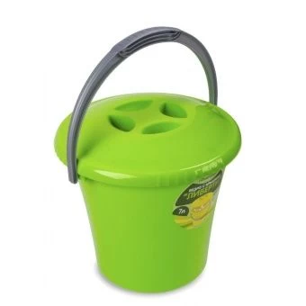 00026984_Ведро 7л  Либерти с крышкой С603 салатовы