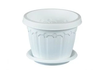 00019762_Флавия кашпо 1л d140 h105 белый (ФлораГру